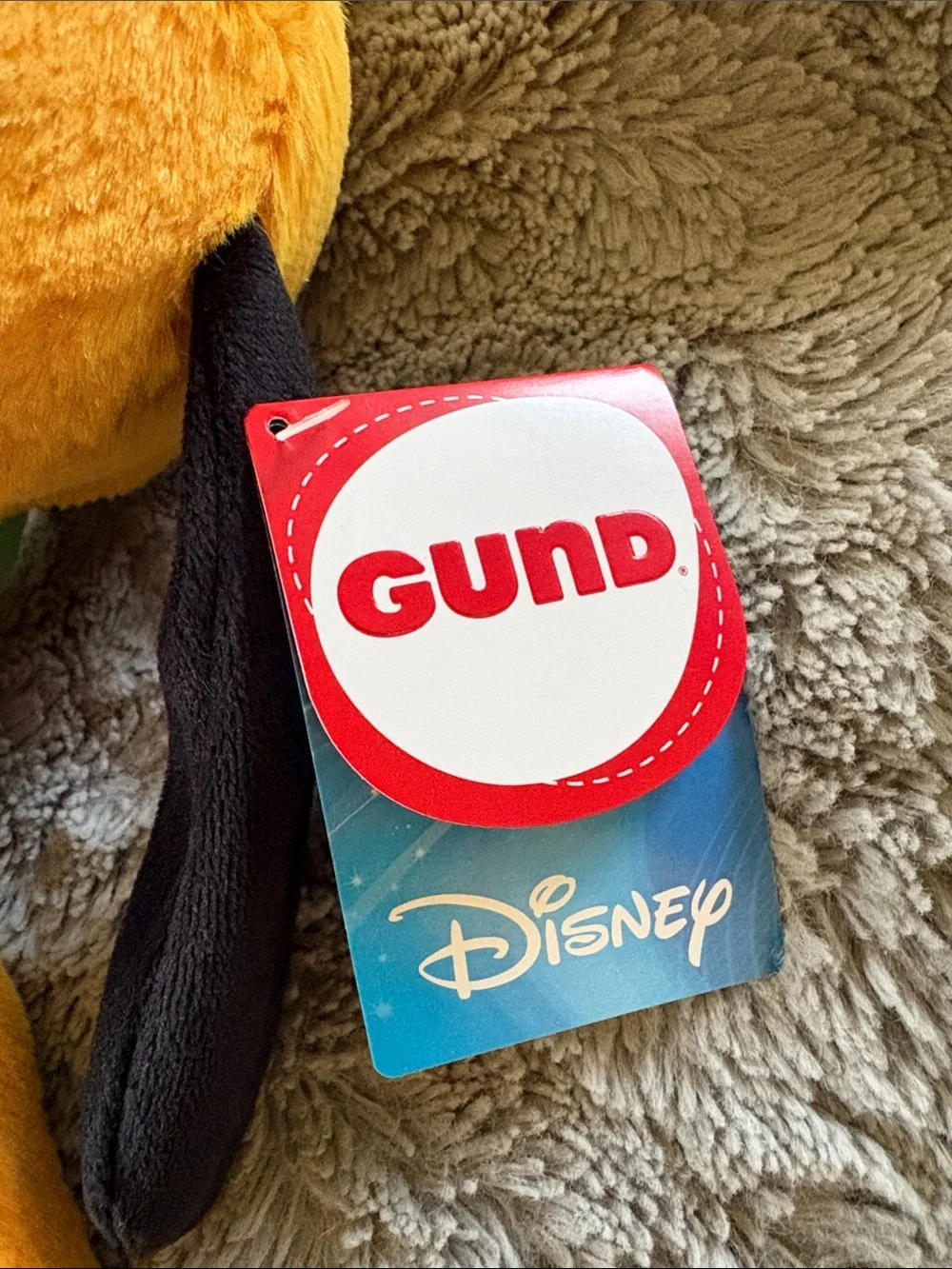 GUND x Disney Pluto Plush Dog Toy with Black Ears